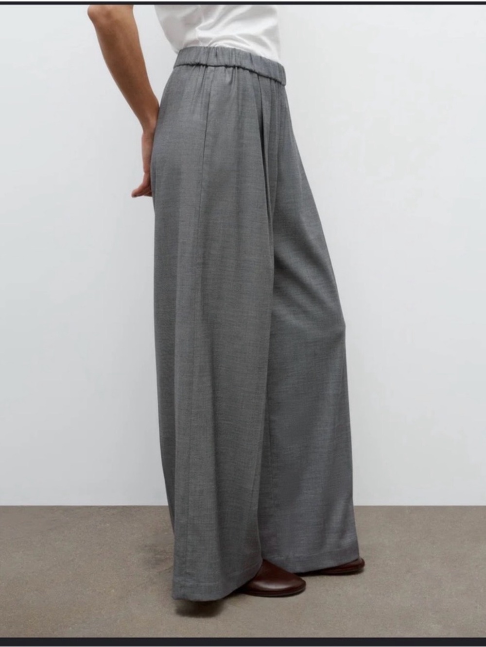 TWP Eva Wool-Blend Wide-Leg Pants